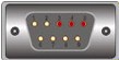 DB9 Male Connector - Pins 3, 4, and 5 are not always present nor required.